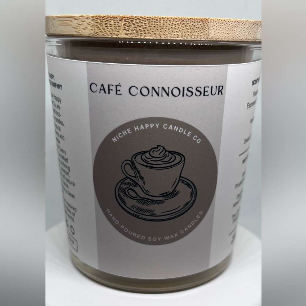 Café Connoisseur | 8.45 oz Hand-Poured Soy Wax Jar Candle